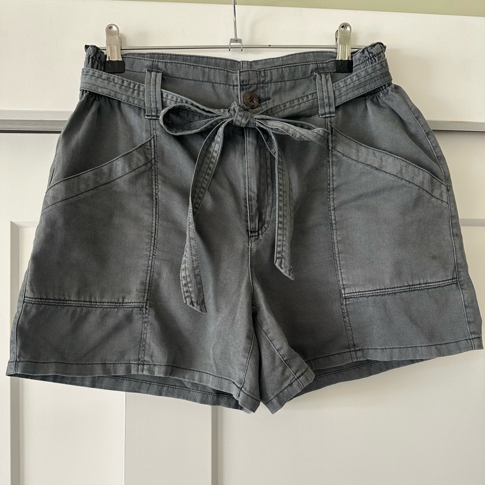 Women's Gray Casual Shorts